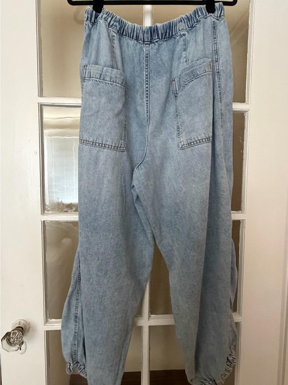 Anthropologie Pilcro Light Blue Relaxed Women’s Jeans with Drawstring Waist - Picture 3 of 11